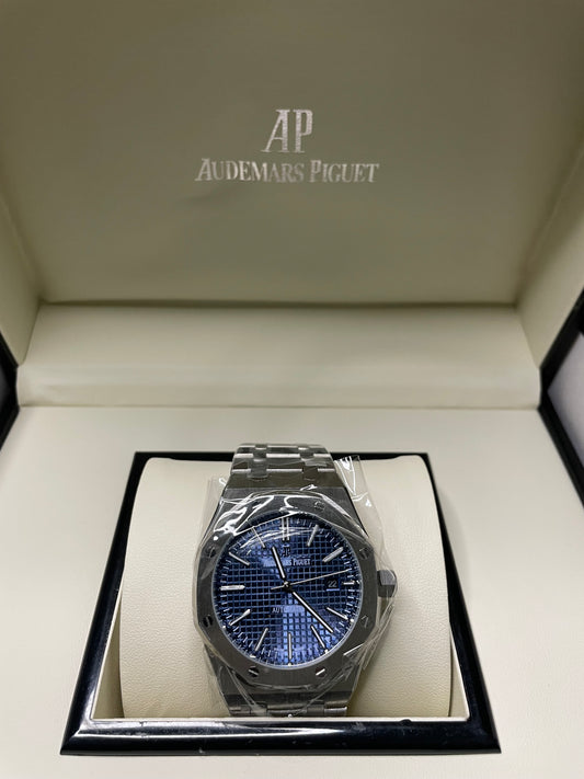 Audemar Piguet Blue Royal Oak With Box & Papers