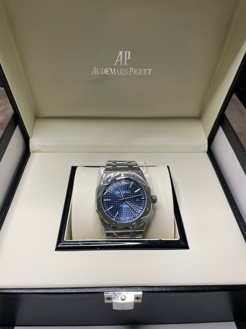 Audemar Piguet Blue Royal Oak With Box & Papers